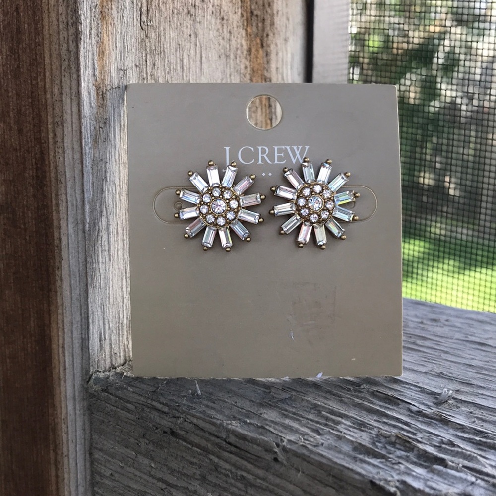 J. Crew daisy earrings